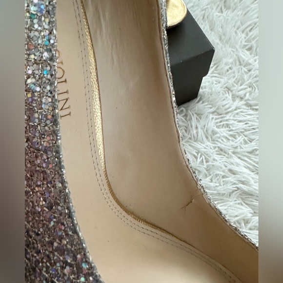 Enzo Angiolini Size 6 EAMERRYANN glitter and gold heels - Picture 4 of 7